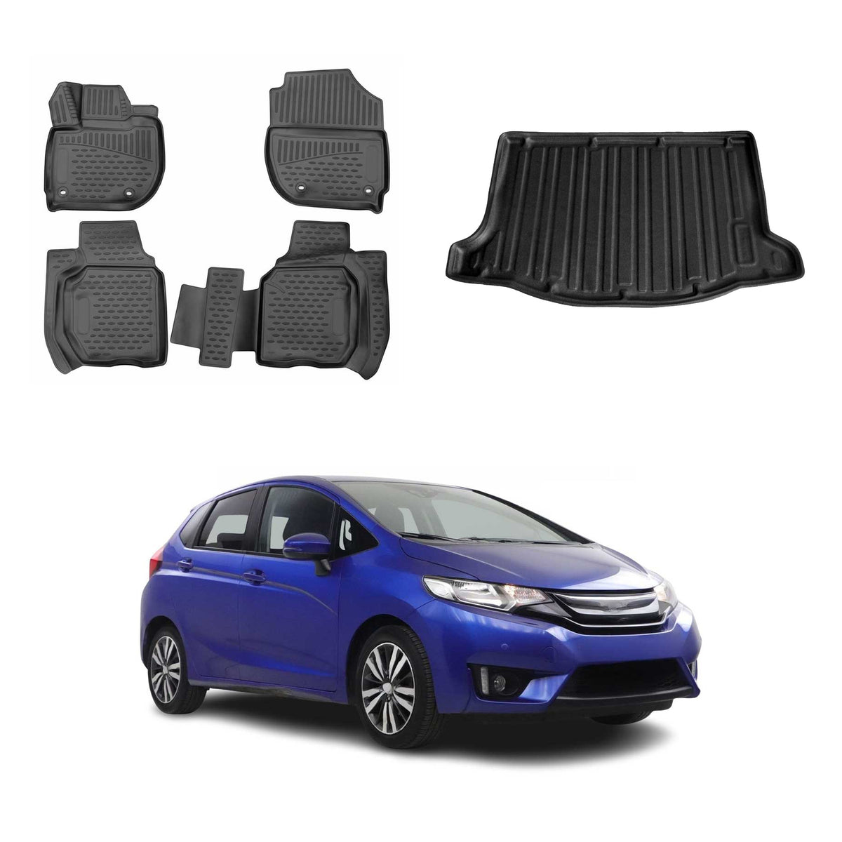 OMAC Floor Mats & Cargo Liners for Honda Fit 2015-2020