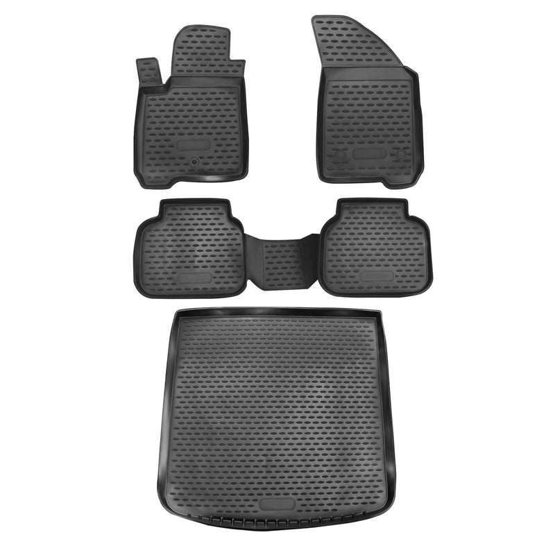 2009-2011 Dodge Journey Floor Mats & Cargo Liner Full Set All Weather Black