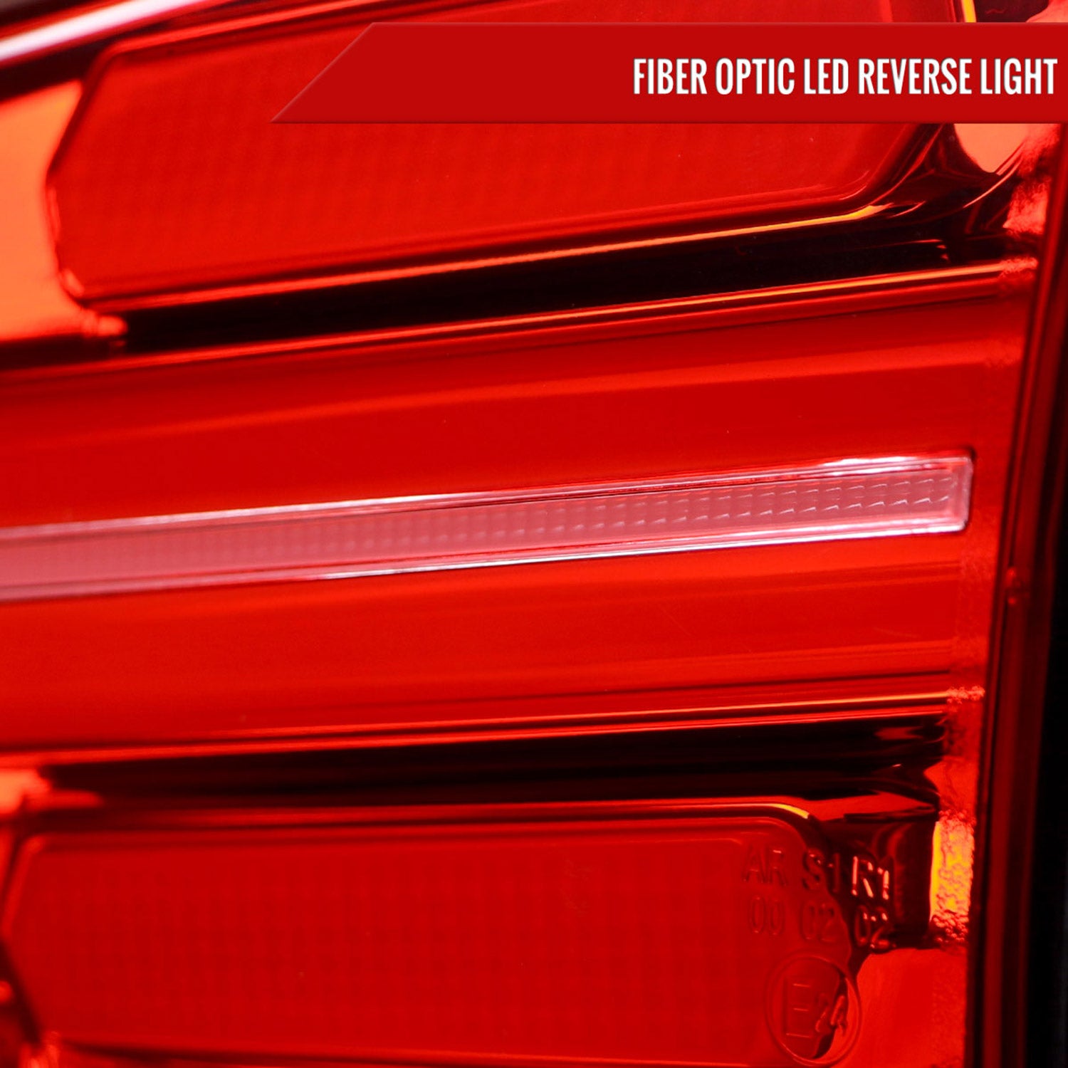 2016-2018 Hyundai Tucson LED Bar Tail LightsChrome Housing/Red Lens