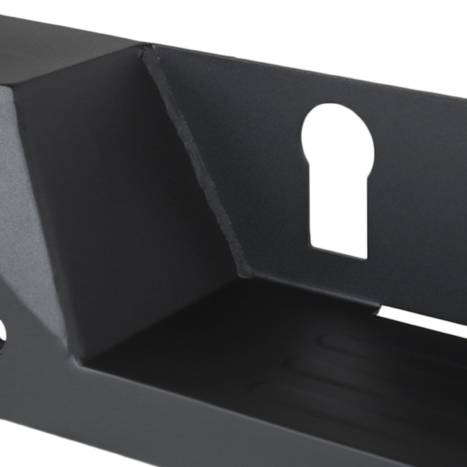 2016-2021 Toyota Tacoma Black Heavy Duty Steel Rear Step Bumper w/License Lamp