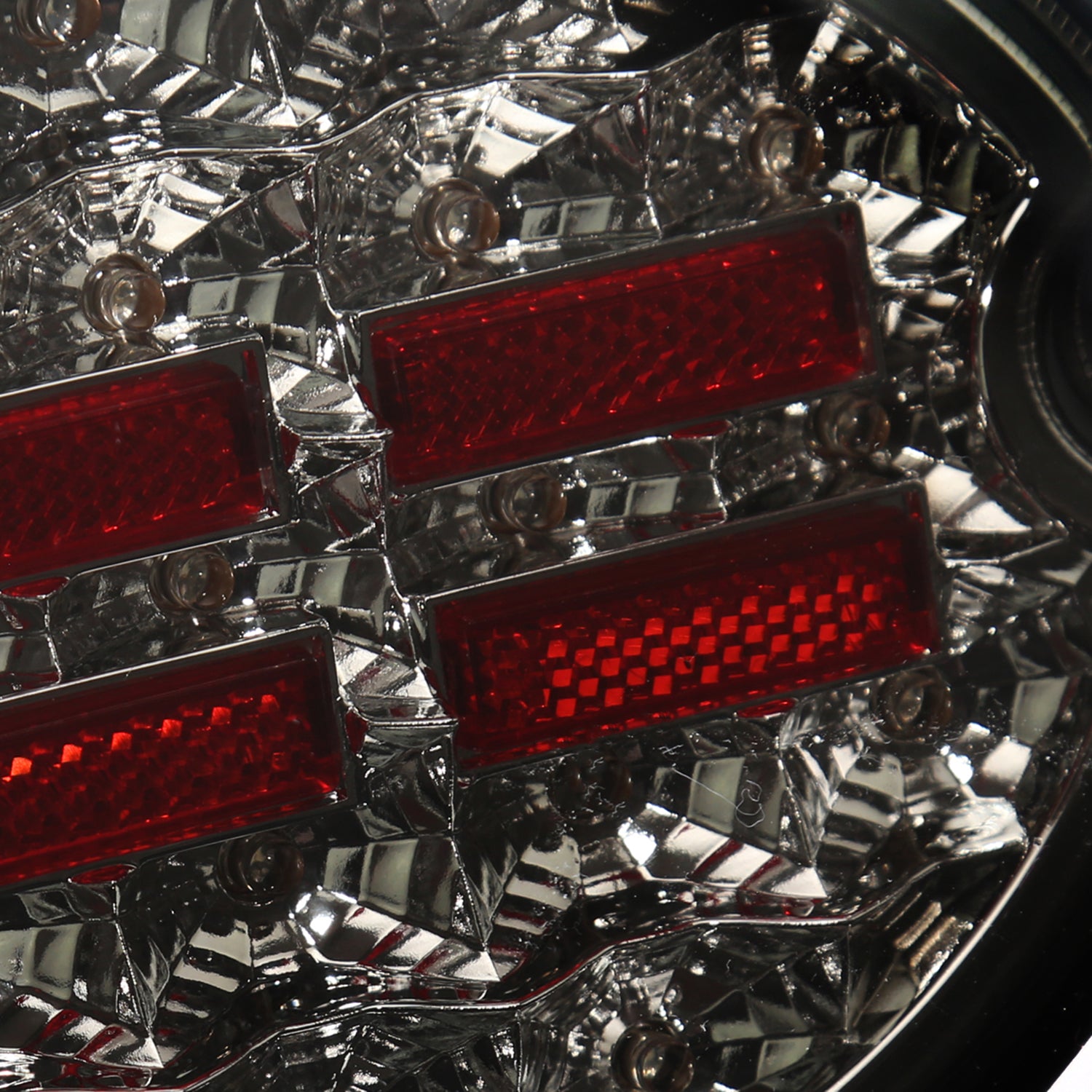 1997-2004 Chevy Corvette C5 4PC LED Tail Lights Chrome Housing/Smoke Lens