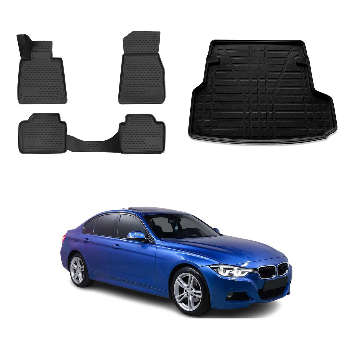 OMAC Floor Mats & Cargo Liners for BMW 3 Series Sports Wagon F31 2014-2019