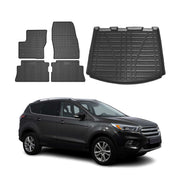2013-2019 Ford Escape Floor Mats & Cargo Liner Full Set All Weather Black