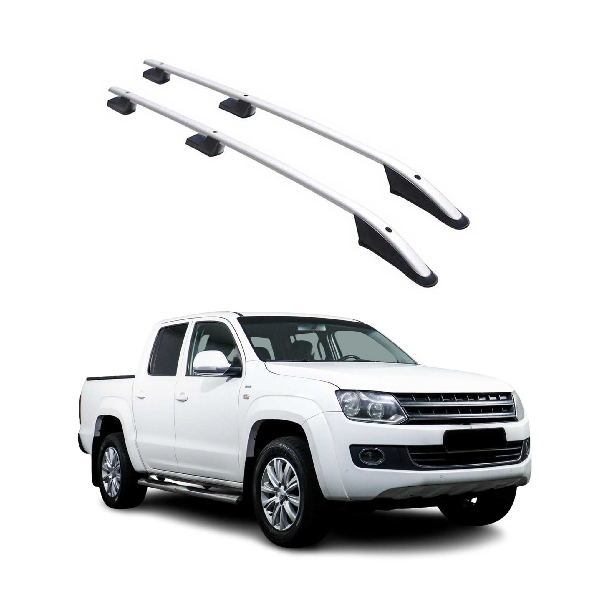 2010-2020 VW Amarok Roof Rack Rails Side Rails Silver