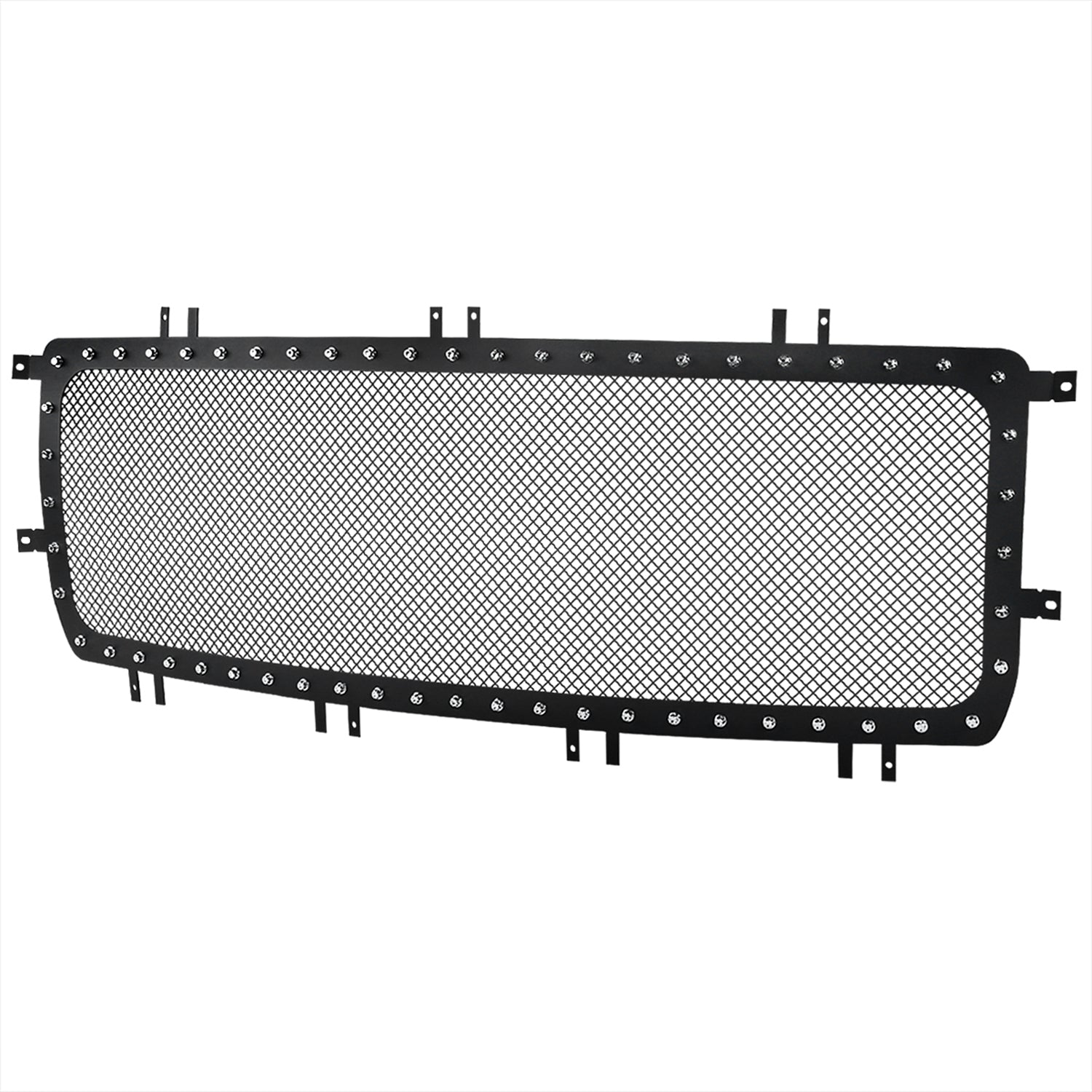 2014-2015 GMC Sierra 1500 Rivet Style Black S.Steel Mesh Grille Insert
