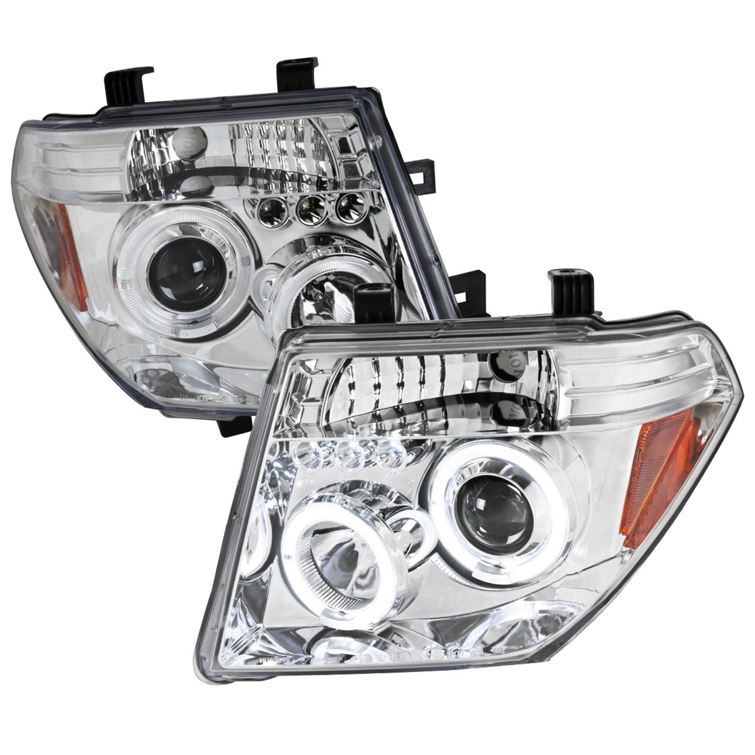 2005-2007 Nissan Pathfinder/ 05-2008 Frontier Dual Halo Headlights Chrome