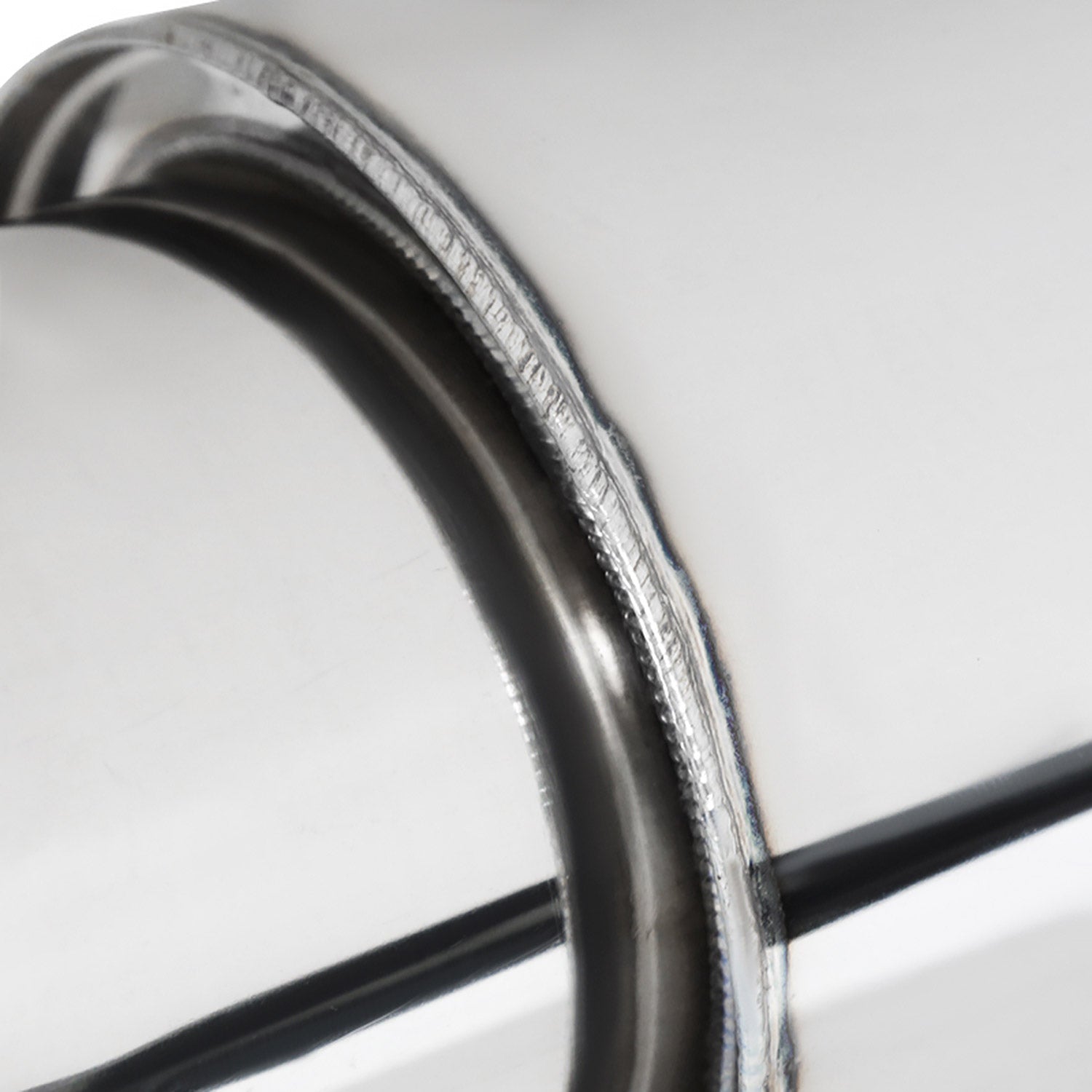 Universal 2.5" Inlet/4" Outlet S.Steel Spiral Flow Exhaust Muffler w/ Burnt Tip