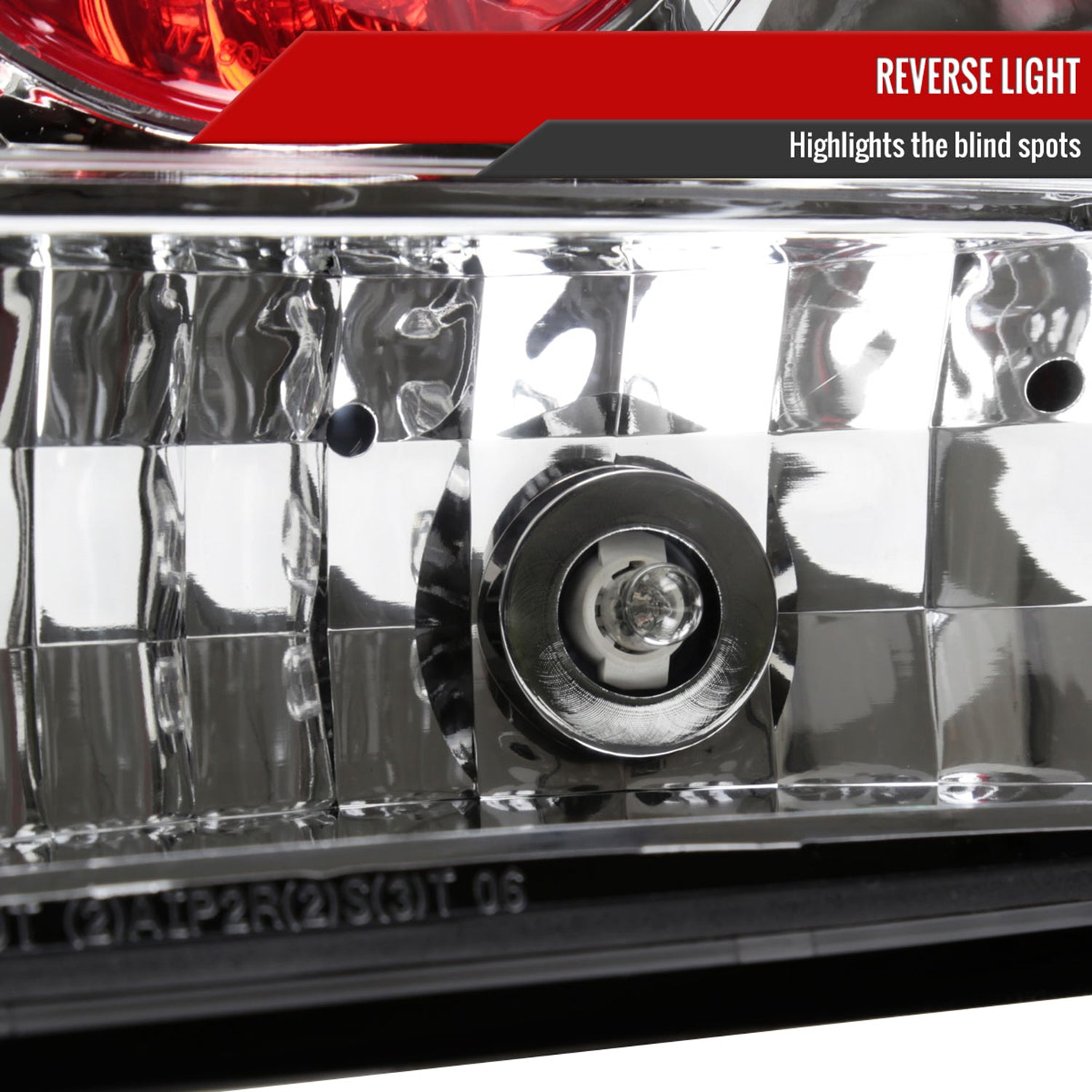 2005-2008 Dodge Charger Tail Lights Chrome Housing/Clear Lens