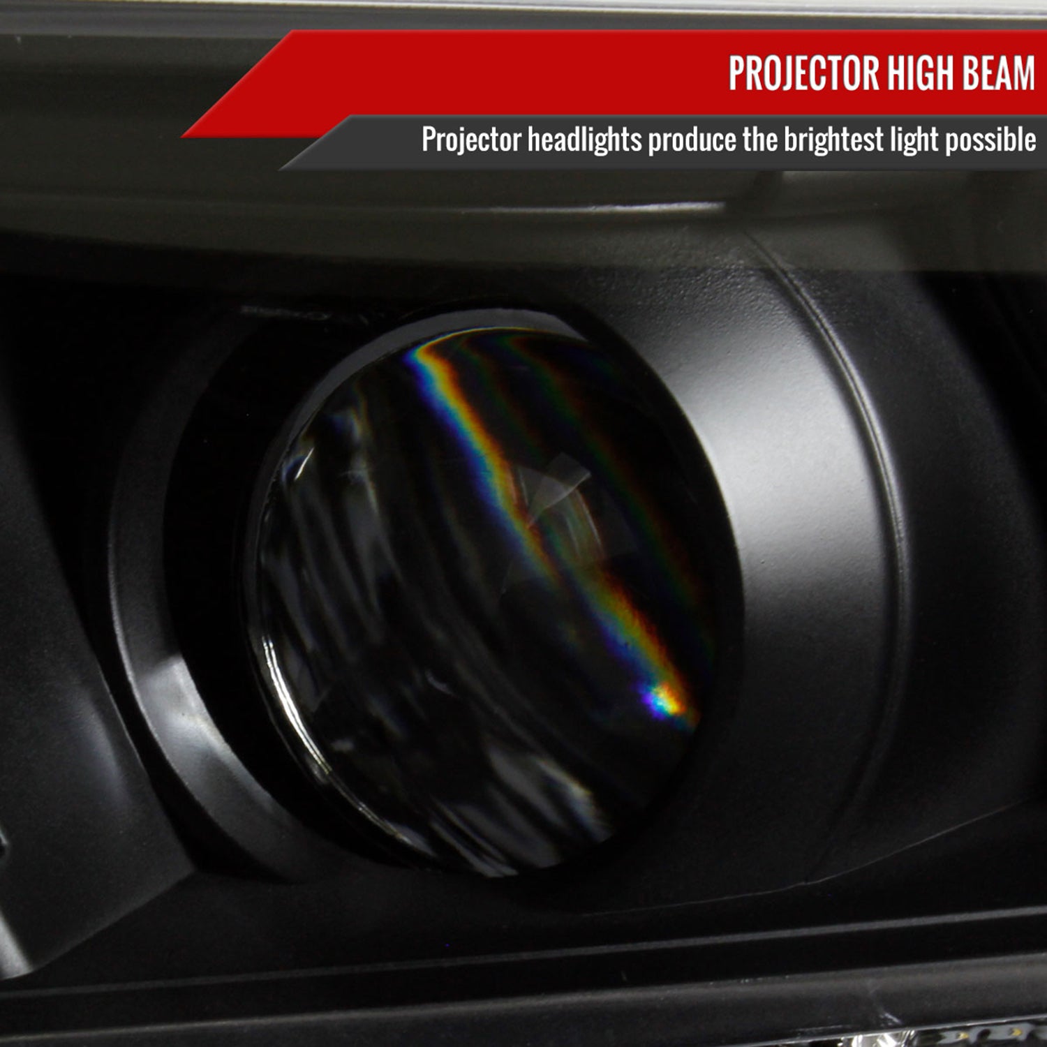 2011-2013 Toyota Highlander Projector Headlights SMD LED Light Strip Black