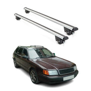 1989-1994 Audi 100 Avant Roof Rack Cross Bars Silver