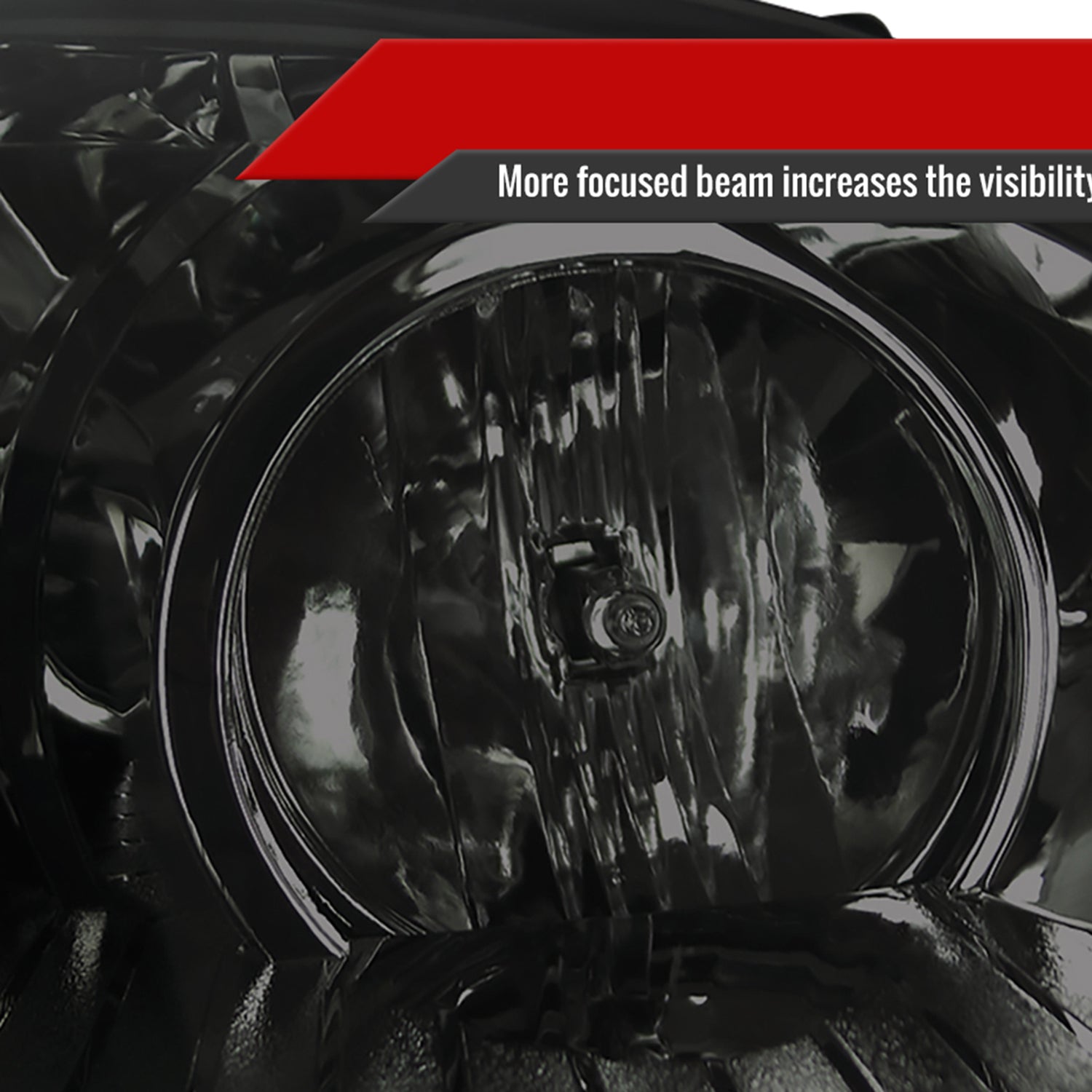 2004-2005 Honda Civic Projector Headlights w/R8 LED Light Strip Chrome/Smoke
