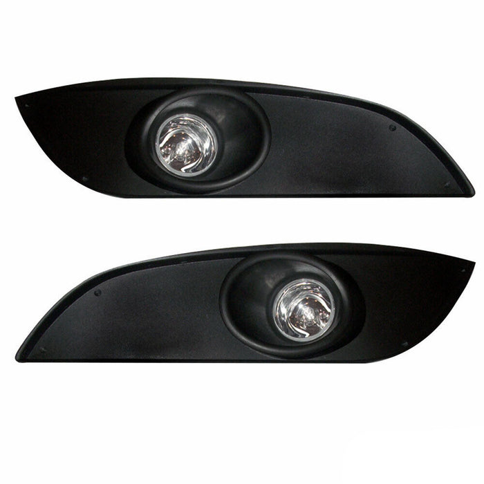 Fog Light Lamp Replacement Part Assembly for Opel Astra 2007-2009 ABS Black 2Pcs