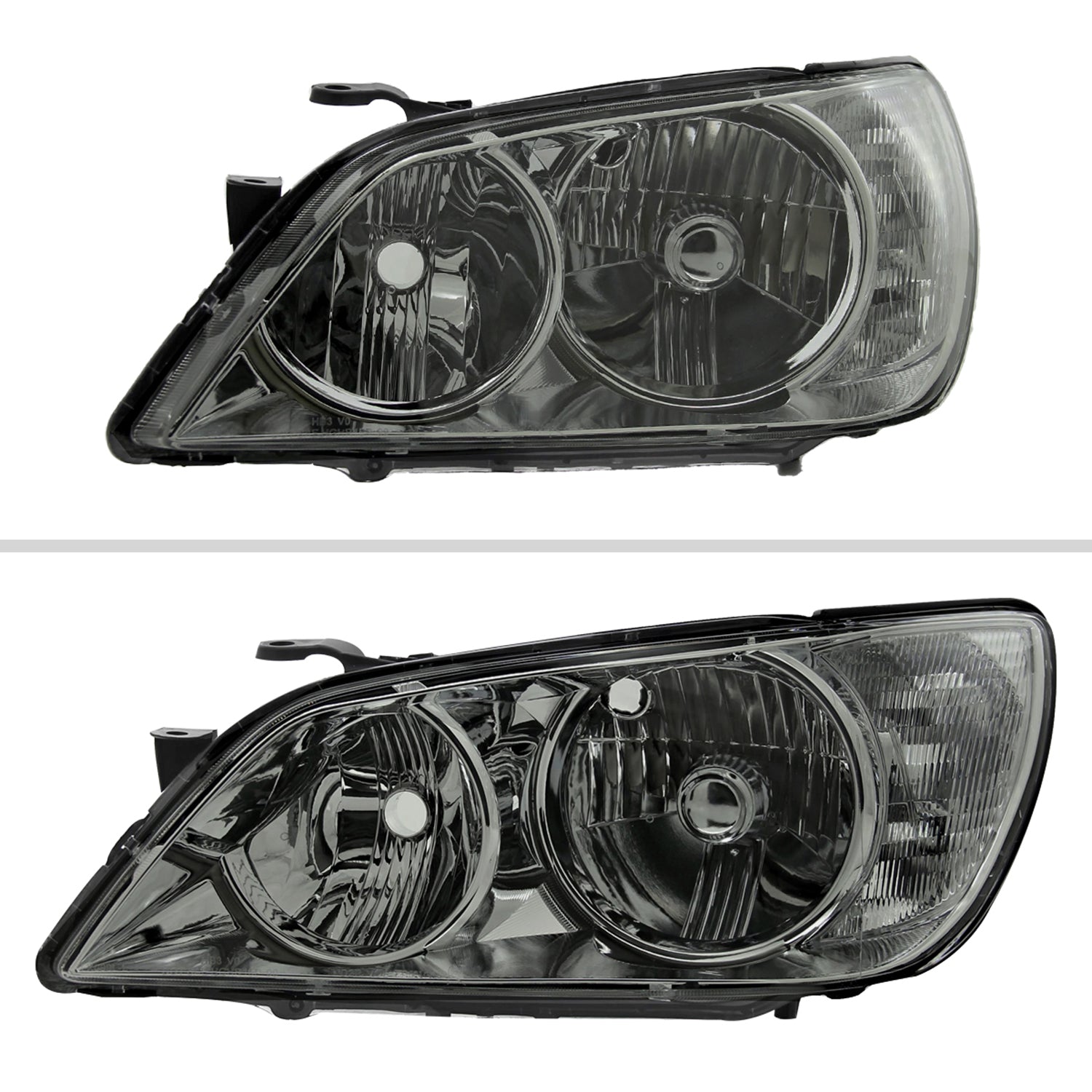 2001-2005 Lexus IS300 Factory Style Crystal Headlights Chrome/Smoke Lens
