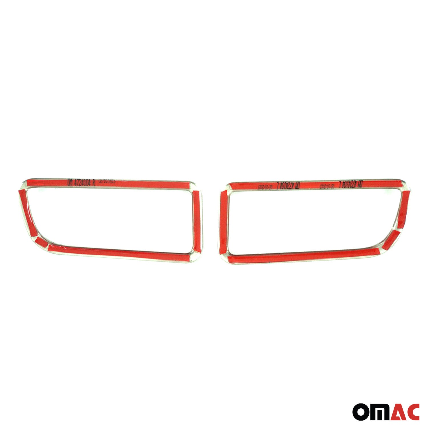 2014-2018 Mercedes Sprinter W906 Rear Reflector Lamp Rim Frame Silver Stainless Steel