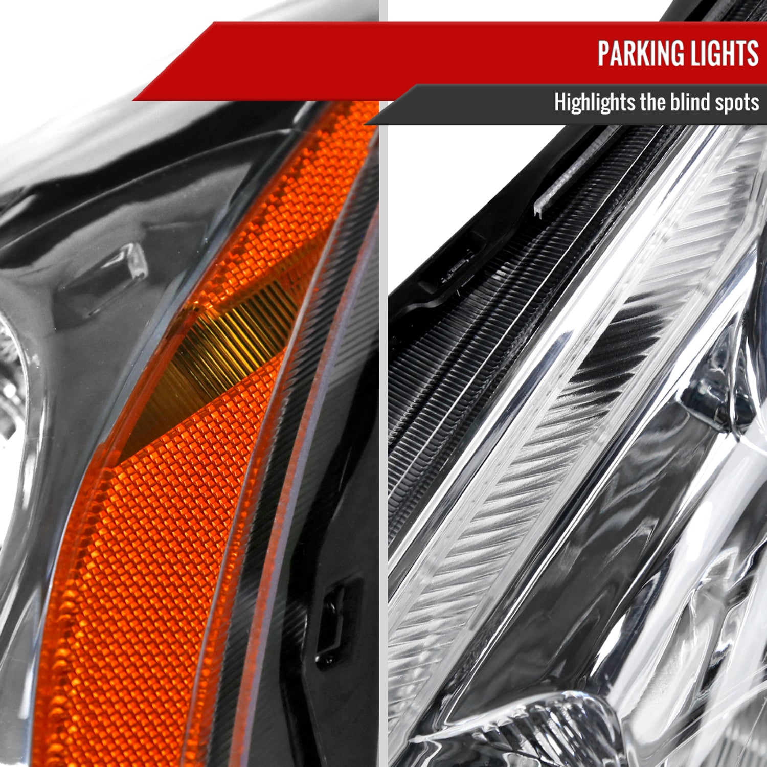 2010-2012 Nissan Altima Sedan Factory Style Headlights Chrome/Clear Lens