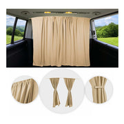 Mercedes Sprinter Cabin Divider Curtains Privacy Curtains Beige 2 Curtains