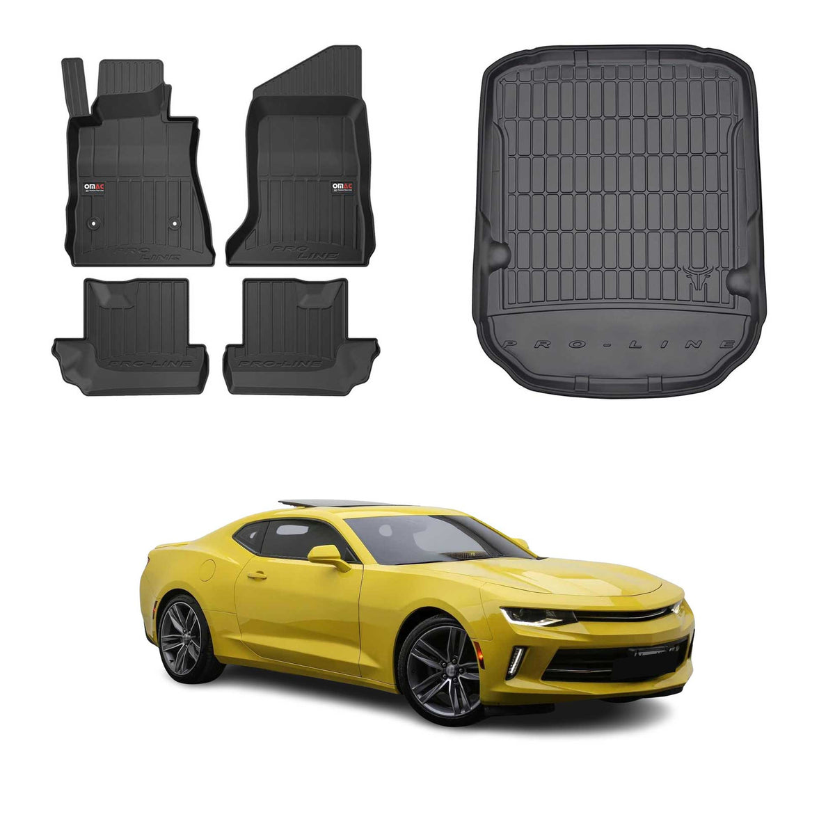 OMAC Floor Mats & Cargo Liners for Chevrolet Camaro Coupe 2016-2024