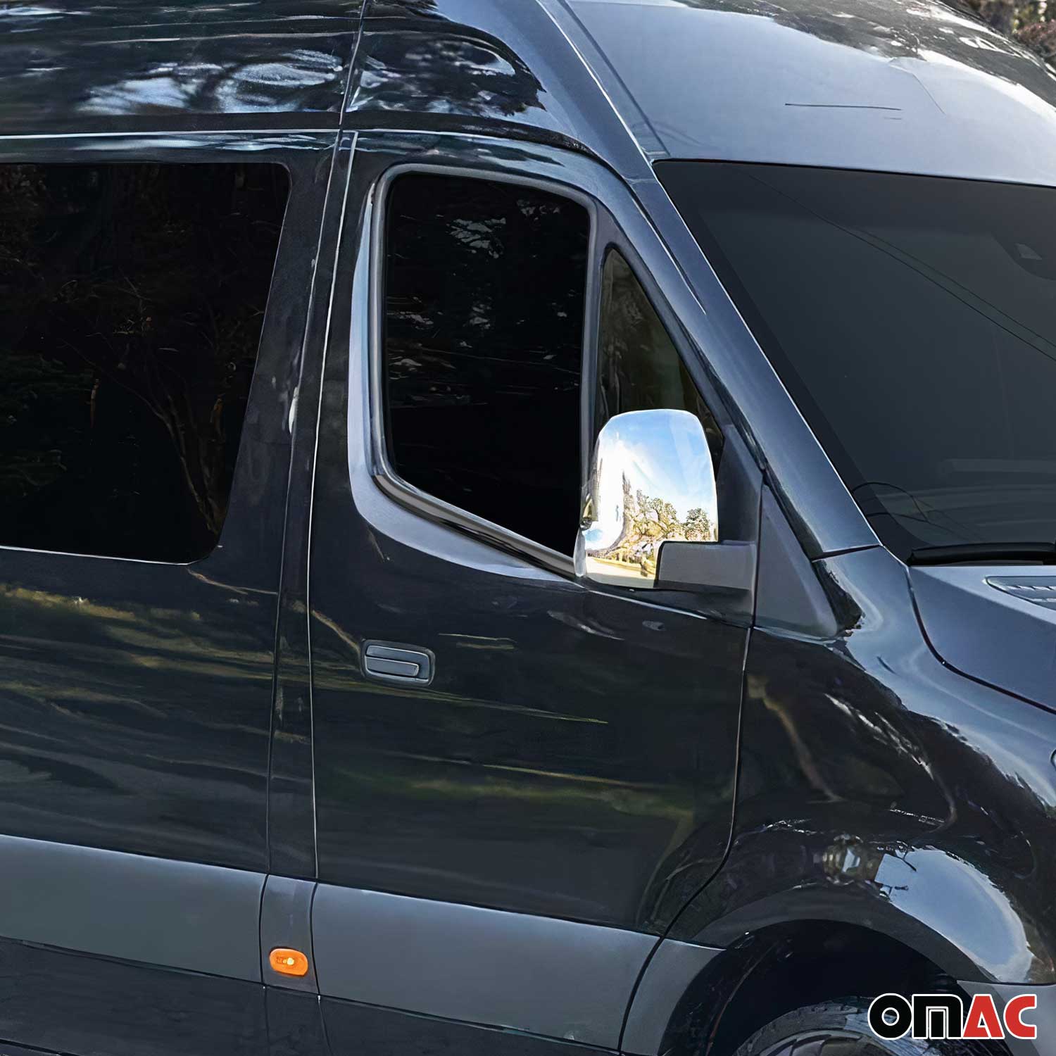 2019-2025 Mercedes Sprinter W907 910 Window Molding Trim Streamer Stainless Steel Dark