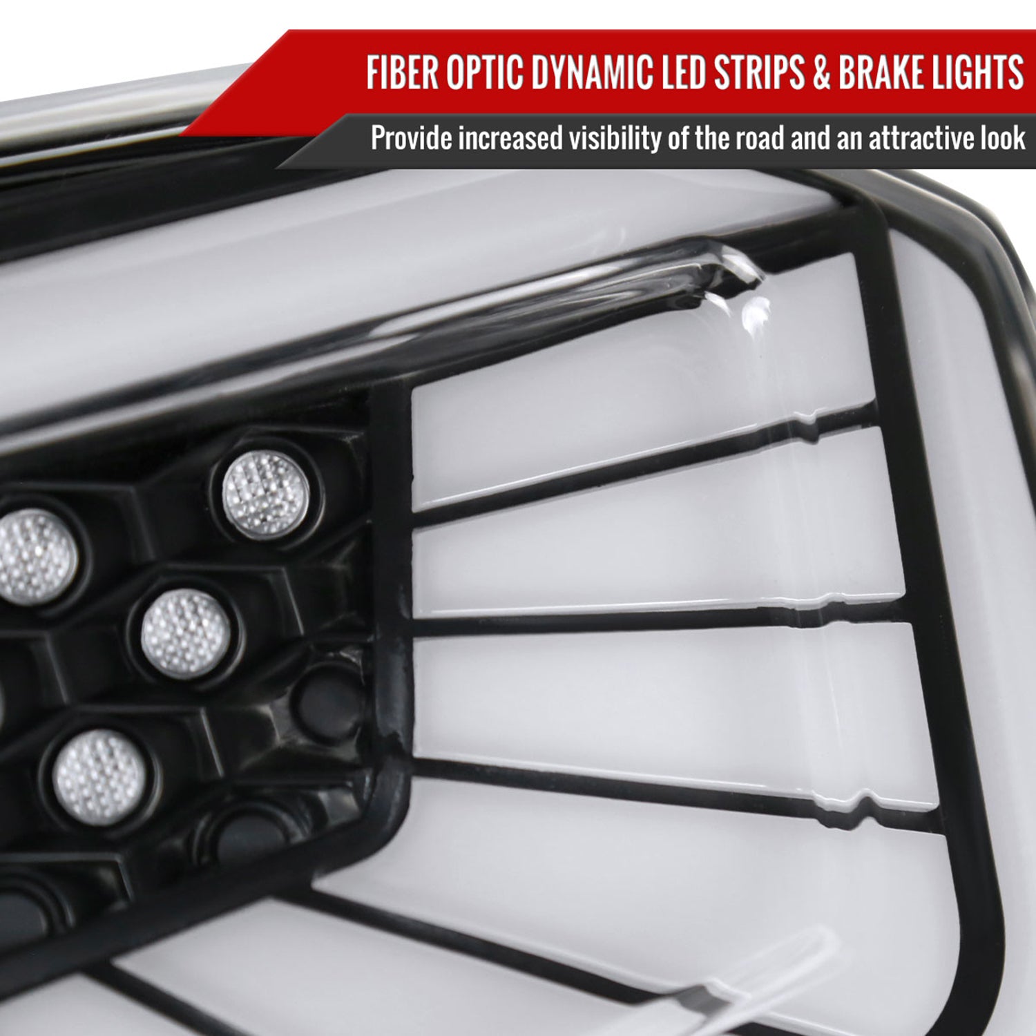 2018-2022 Honda Accord Sedan SQ2 LED Signal Tail Lights Matt Black/Clear