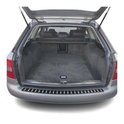 1997-2004 Audi A6 4B Avant Rear Bumper Guard Carbon Foiled & Stainless Steel Silver