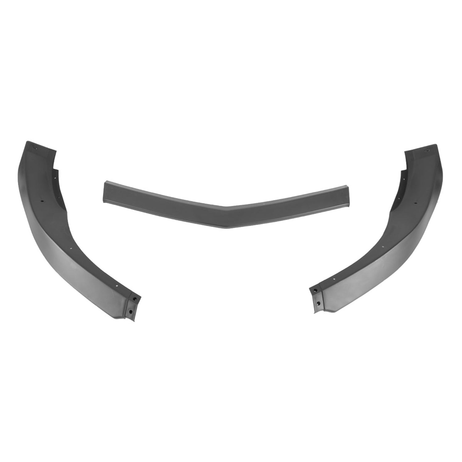 2010-2013 Chevrolet Camaro V6 Matte Black 3PC Front Bumper Lip Splitter Kit