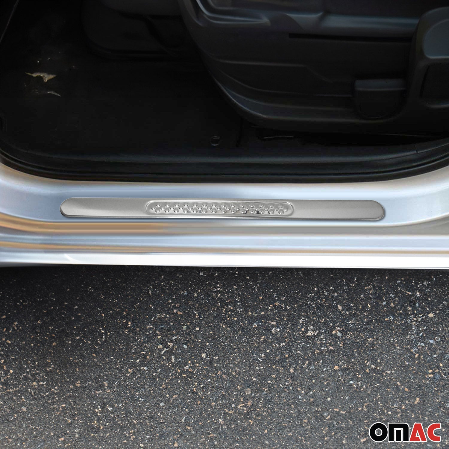 Toyota Door Sill Scuff Plate Scratch Protector Gloss Stainless Steel Silver 4 Pcs