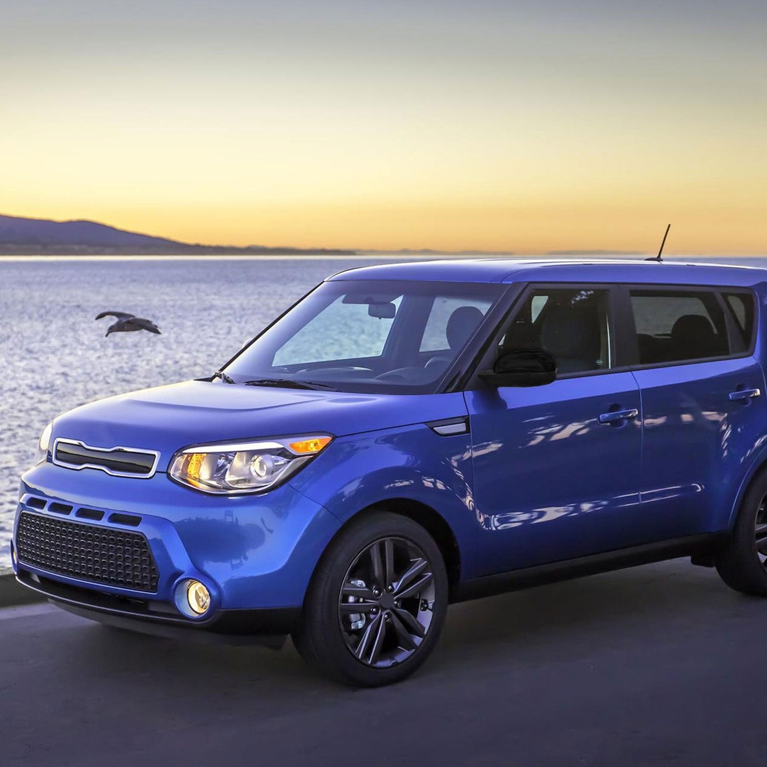 2014-2019 Kia Soul Mirror Cover Caps Gloss Black 2Pcs ABS Plastic