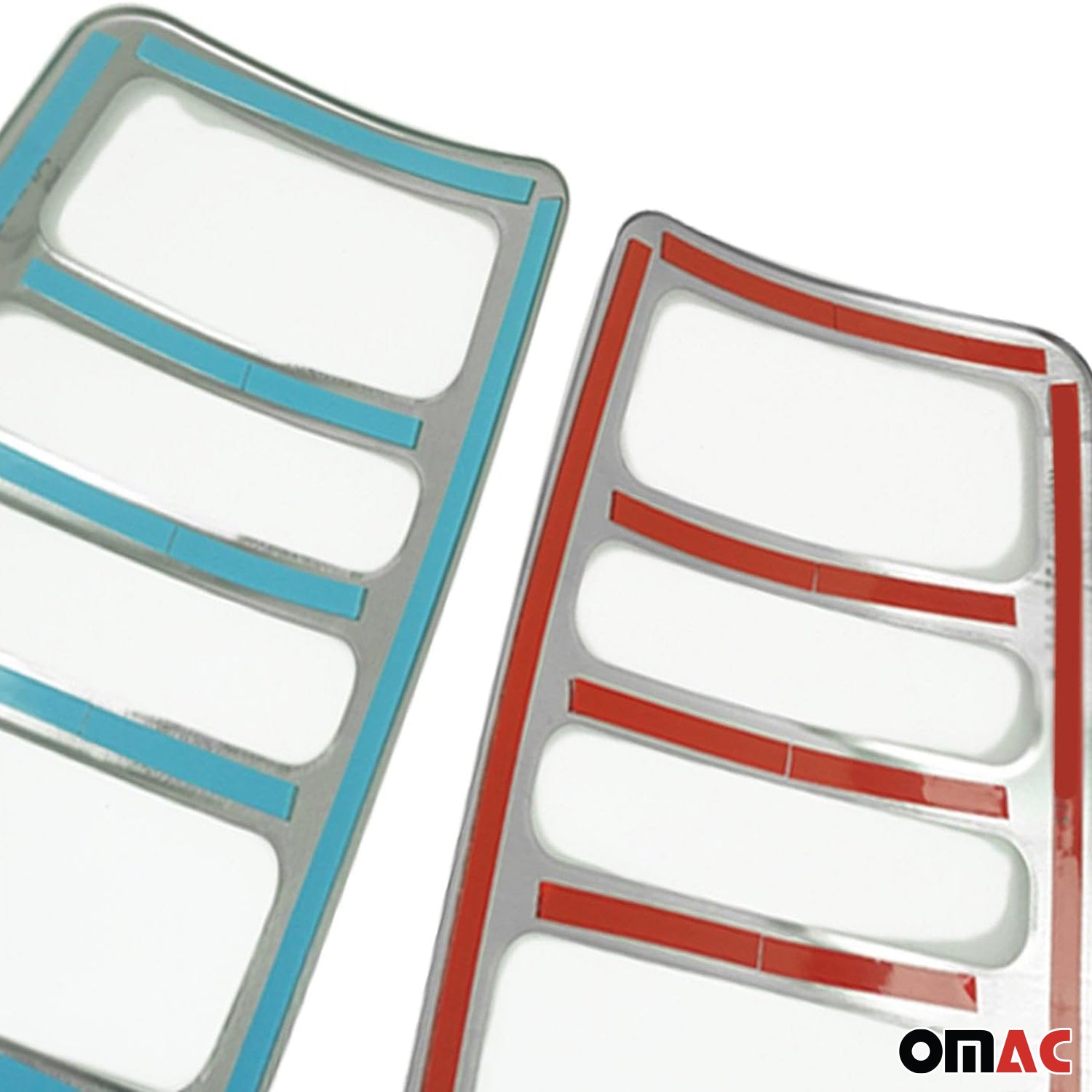 2010-2013 Ford Transit Connect Trunk Tail Light Trim Frame Stainless Steel Silver 2Pcs