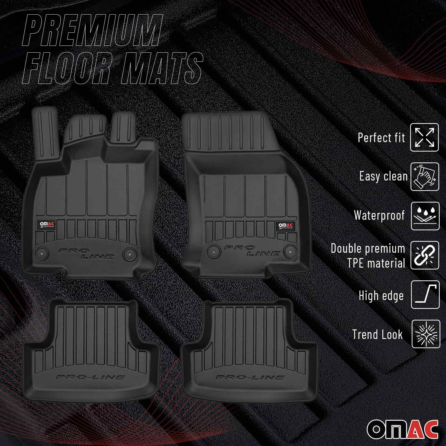 2018-2024 Audi Q2 Premium Floor Mats Liners Full Set All Weather Heavy Duty