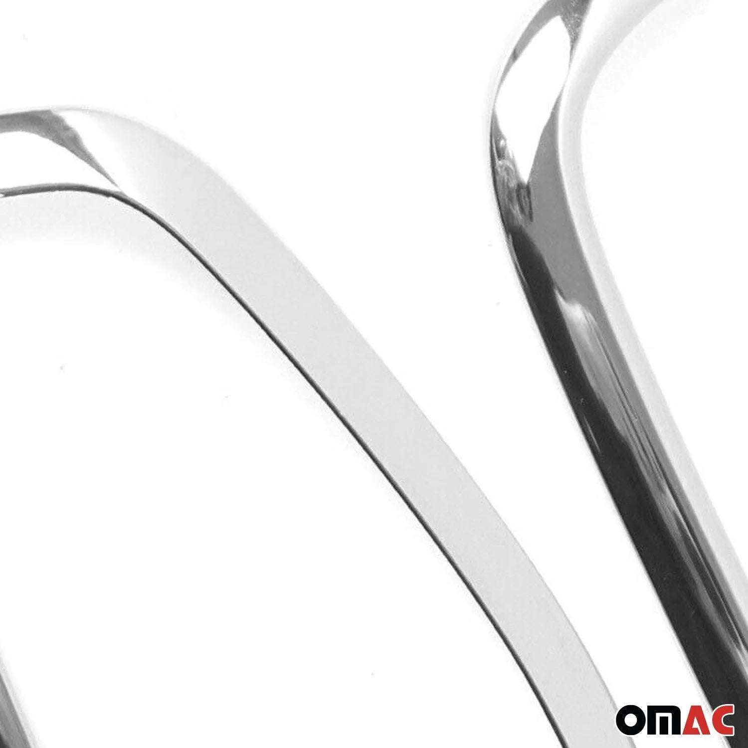 2015-2024 Jeep Renegade Rear Trunk Molding Trim Silver 2 Pcs