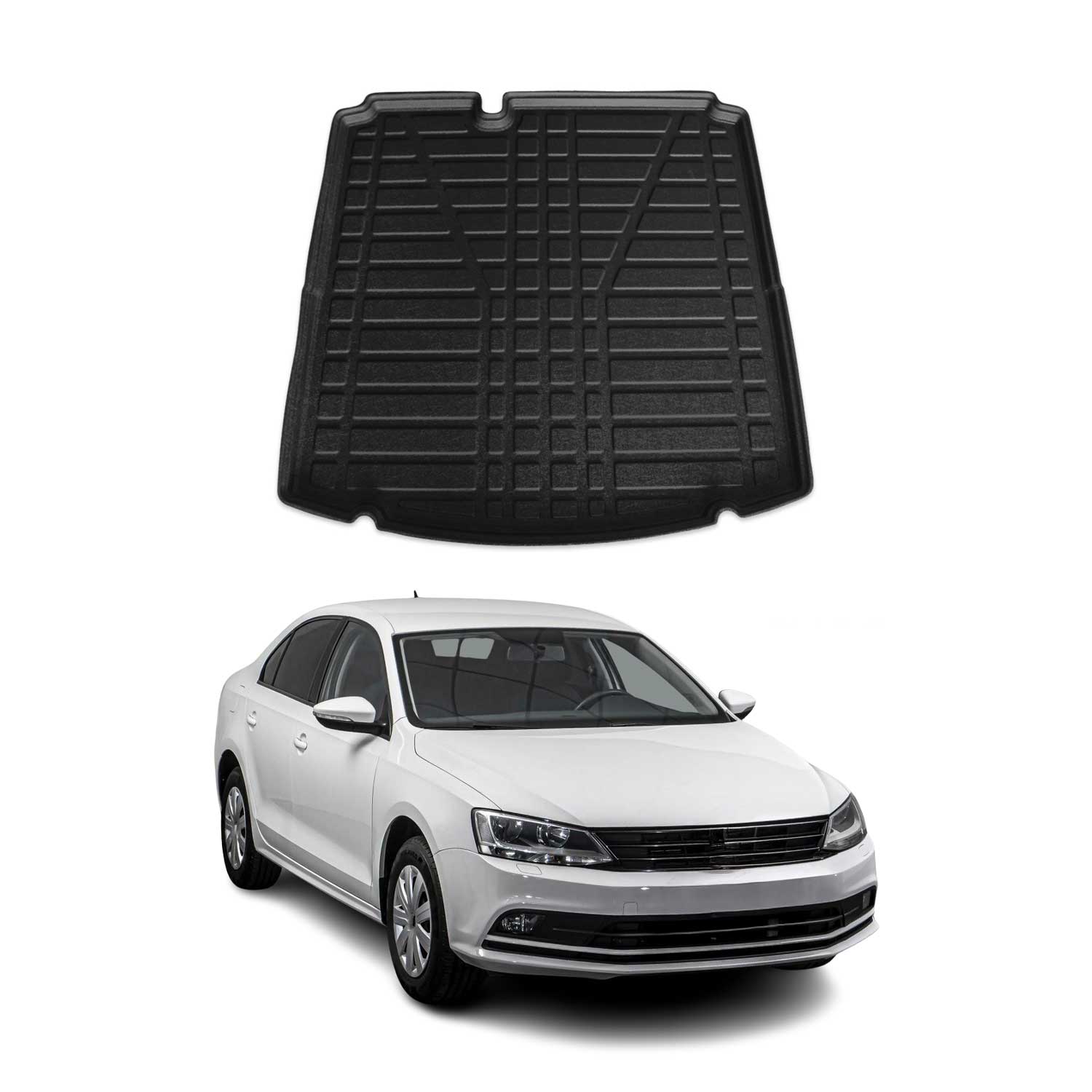 2011-2018 VW Jetta A6 Cargo Liner Trunk Mat All Weather Black
