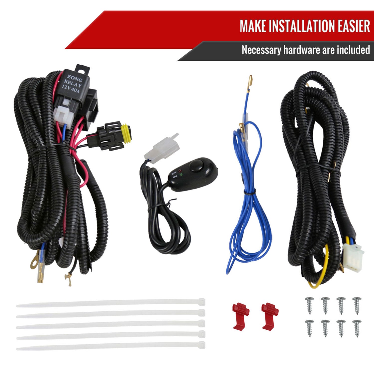 2005-2009 Dodge Caravan/Charger Chrysler Pacifica Fog Lights Kit Chrome/Smoke