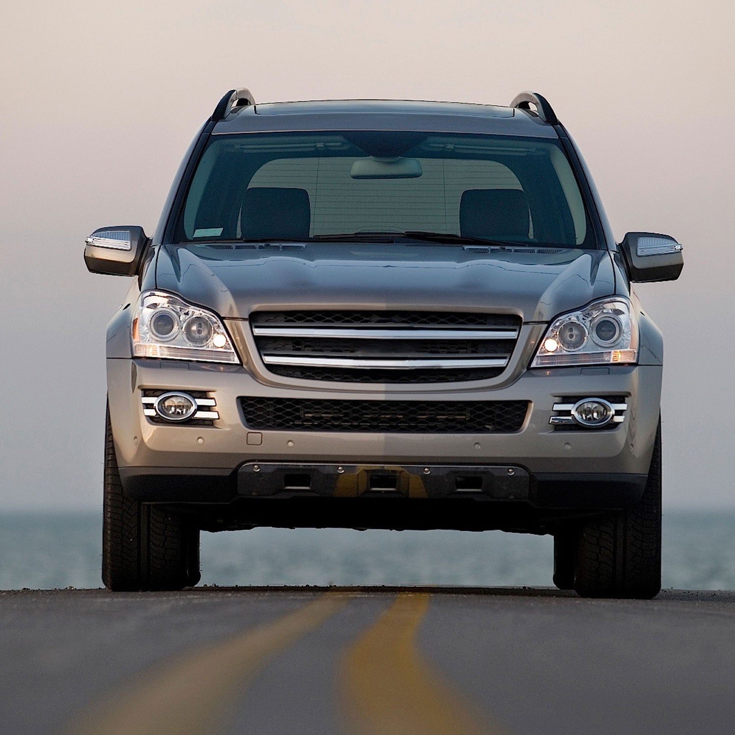 2007-2009 Mercedes Benz X164 GL320/GL350/GL450 Chrome Steel Skid Plate Kit