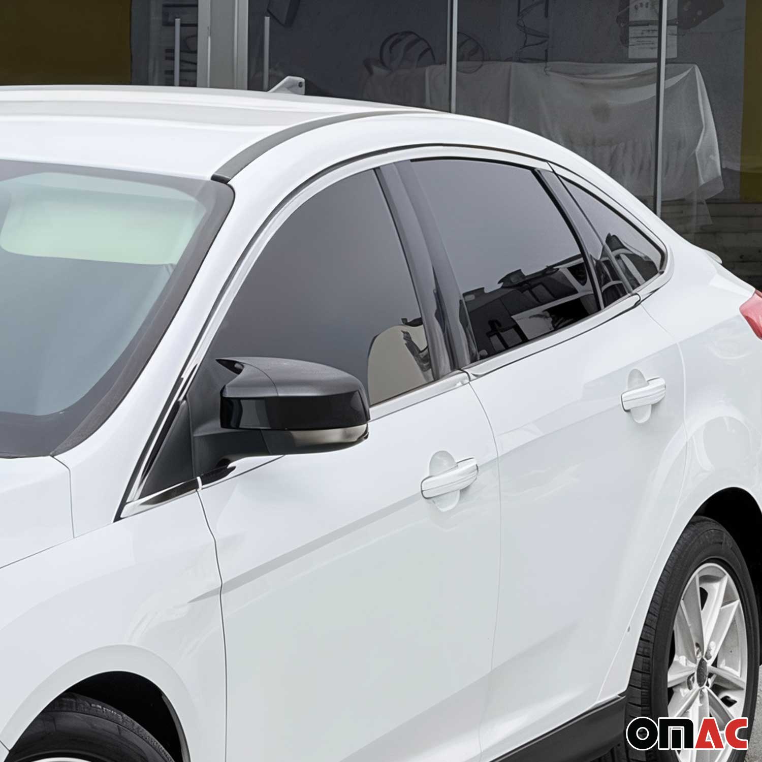 2012-2018 Ford Focus Sedan Window Molding Trim Streamer Stainless Steel