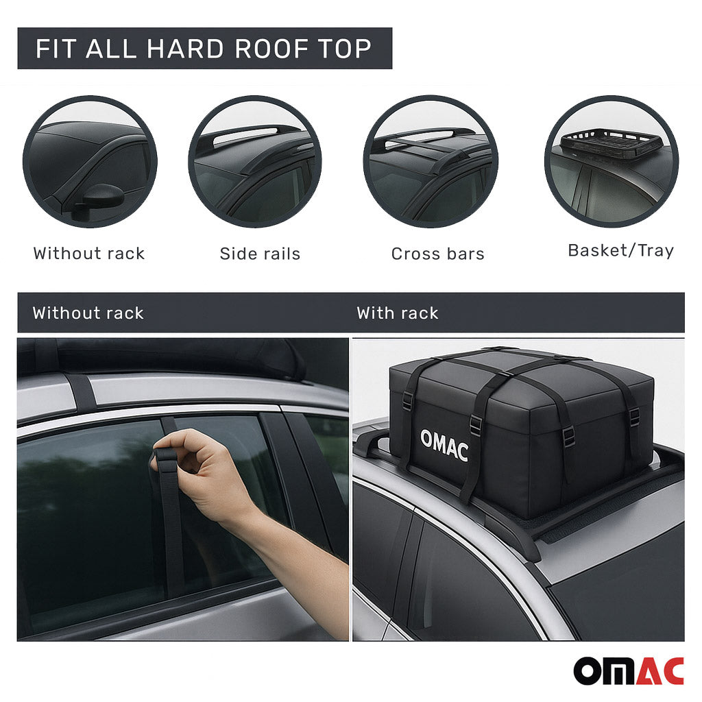 Roof Cargo Bag 17.6 Cubic Feet Black