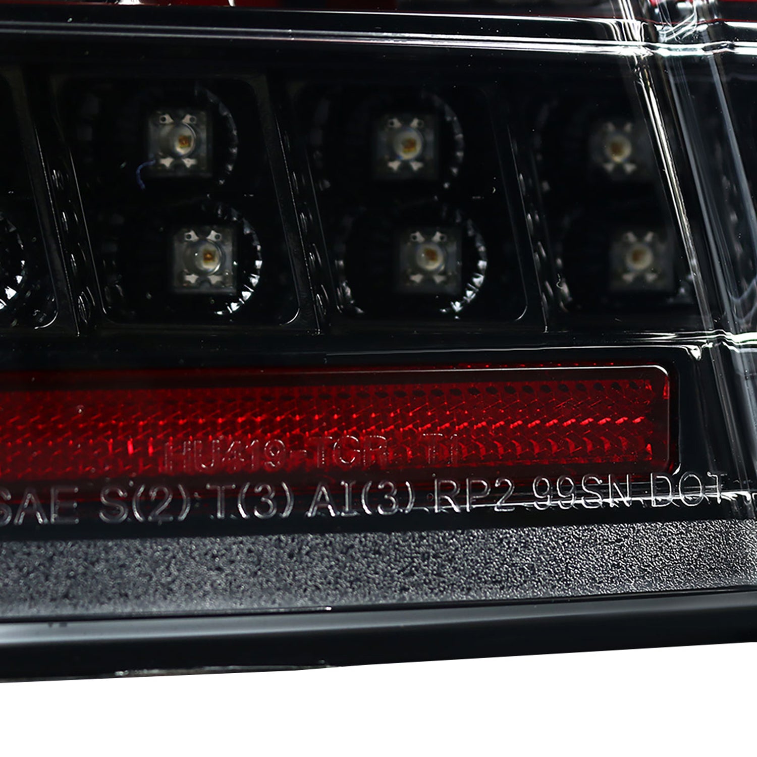 1999-2004 Ford Mustang Sequential LED Tail Lights Jet Black/Clear Lens