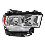 For Dodge RAM 2500 3500 2019-2024 Factory Style Crystal Headlight Passenger Side Only Chrome Housing Clear Lens