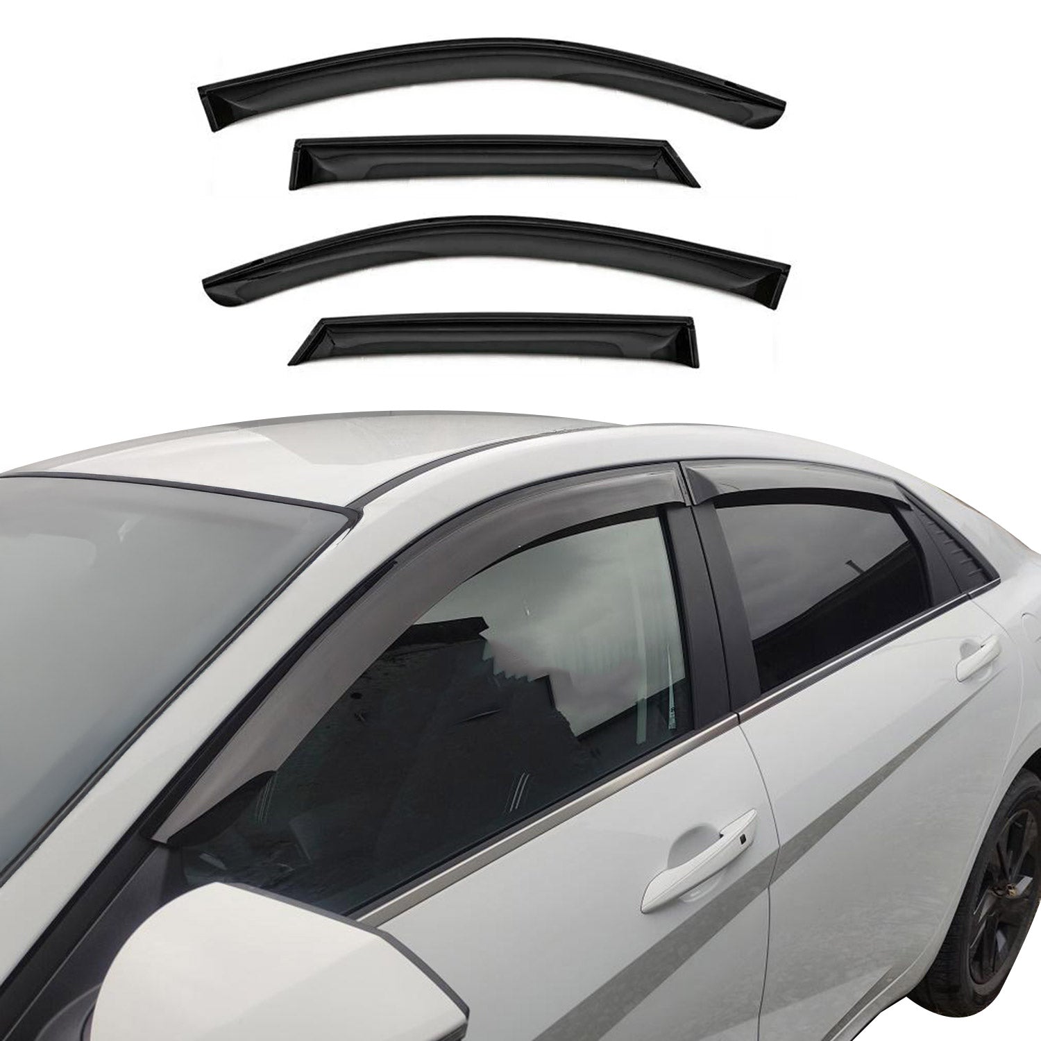 2018-2024 Toyota Camry Window Visor Vent Rain Deflector 4Pcs Smoke