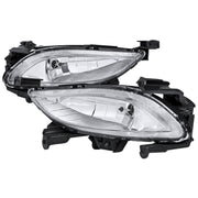 2011-2013 Hyundai Sonata 12V/27W 881 Fog Lights Kit Chrome/Clear Lens