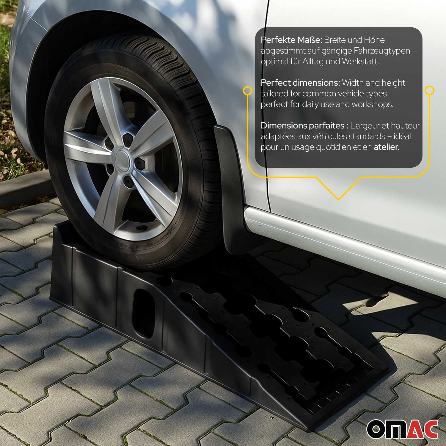 RV Trailer Truck Camper ATV Ramp Wheel Levelling Lifting 11000lbs x 2PCS