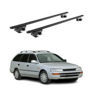 Roof Rack Cross Bars Luggage Carrier for Toyota Corolla 1993-1997 Wagon Black 2x