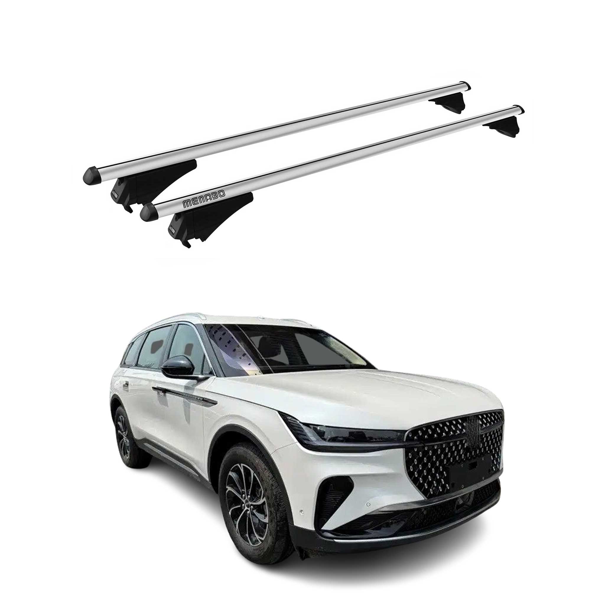 2024-2025 Lincoln Nautilus Roof Rack Cross Bars Luggage Carrier Silver 2x