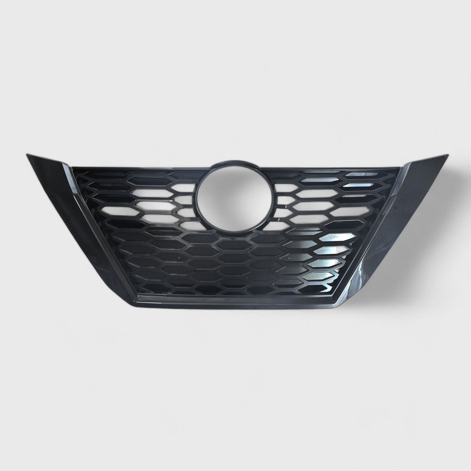 2020-2023 Nissan Sentra Grille Overlay Gloss Black 1Pcs ABS Plastic