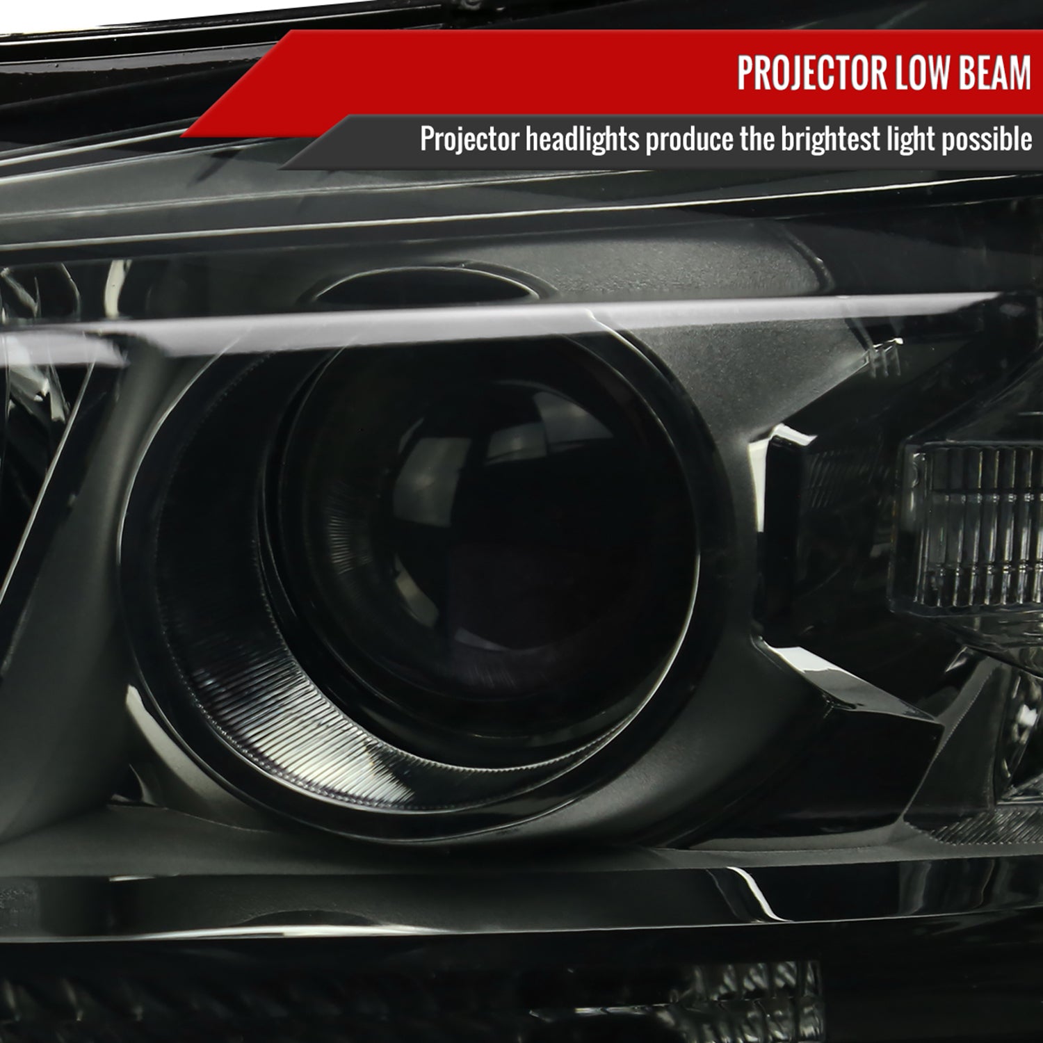 2013-2015 Chevy Malibu / Malibu Limited Projector Headlights Amber Reflectors