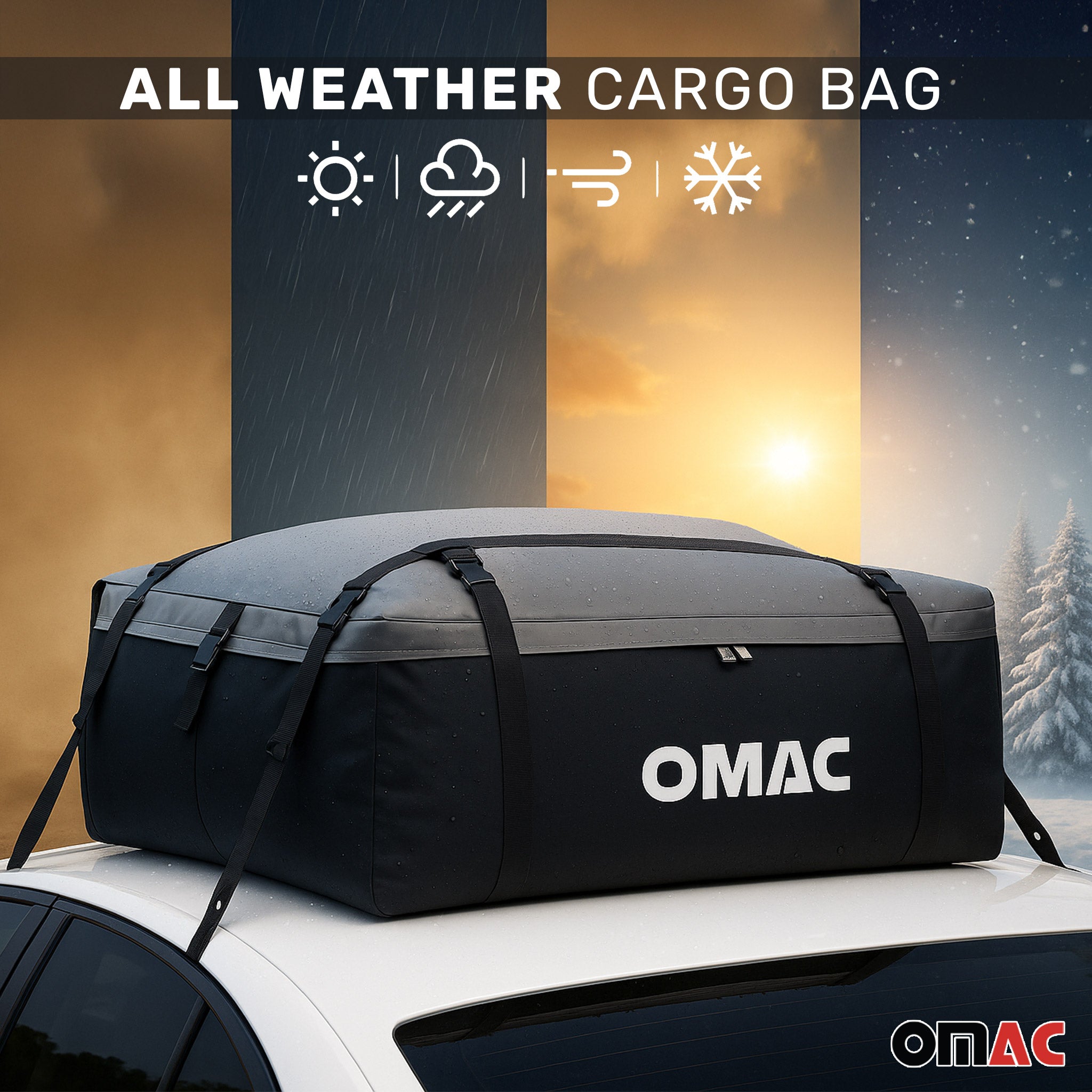 Roof Cargo Bag 17.6 Cubic Feet Black