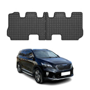 2014-2018 Kia Sorento Floor Mats Liners Full Set All Weather Rubber Black