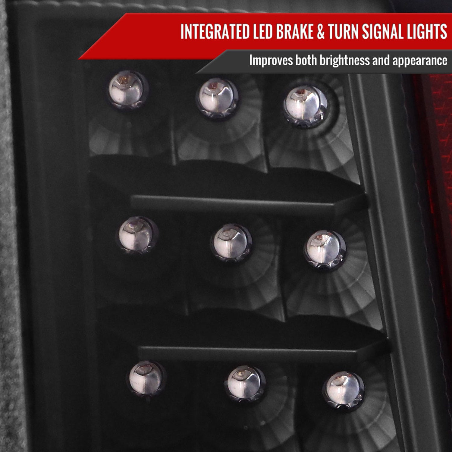 2016-2022 Toyota Tacoma LED Bar Tail Lights Matte Black Housing/Clear Lens