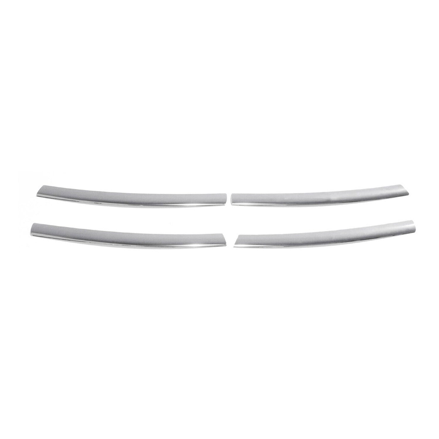 2011-2014 VW Jetta A6 Front Bumper Grill Trim Molding Stainless Steel Silver 4 Pcs