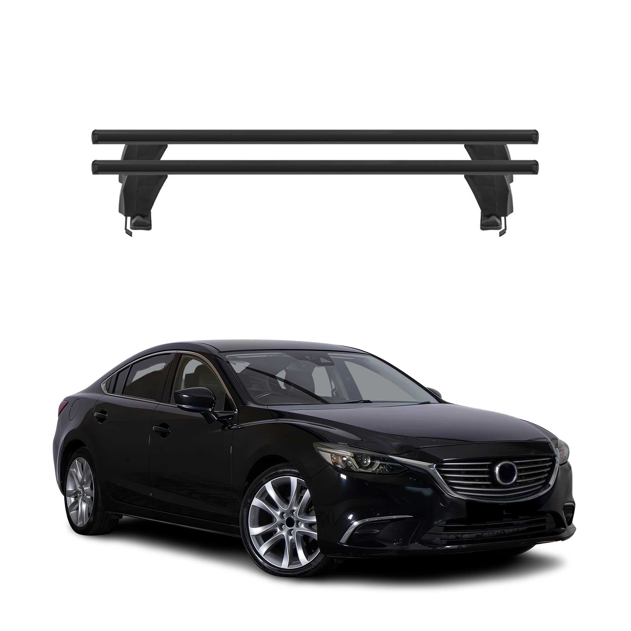 2014-2017 Mazda 6 Roof Rack Cross Bars Black