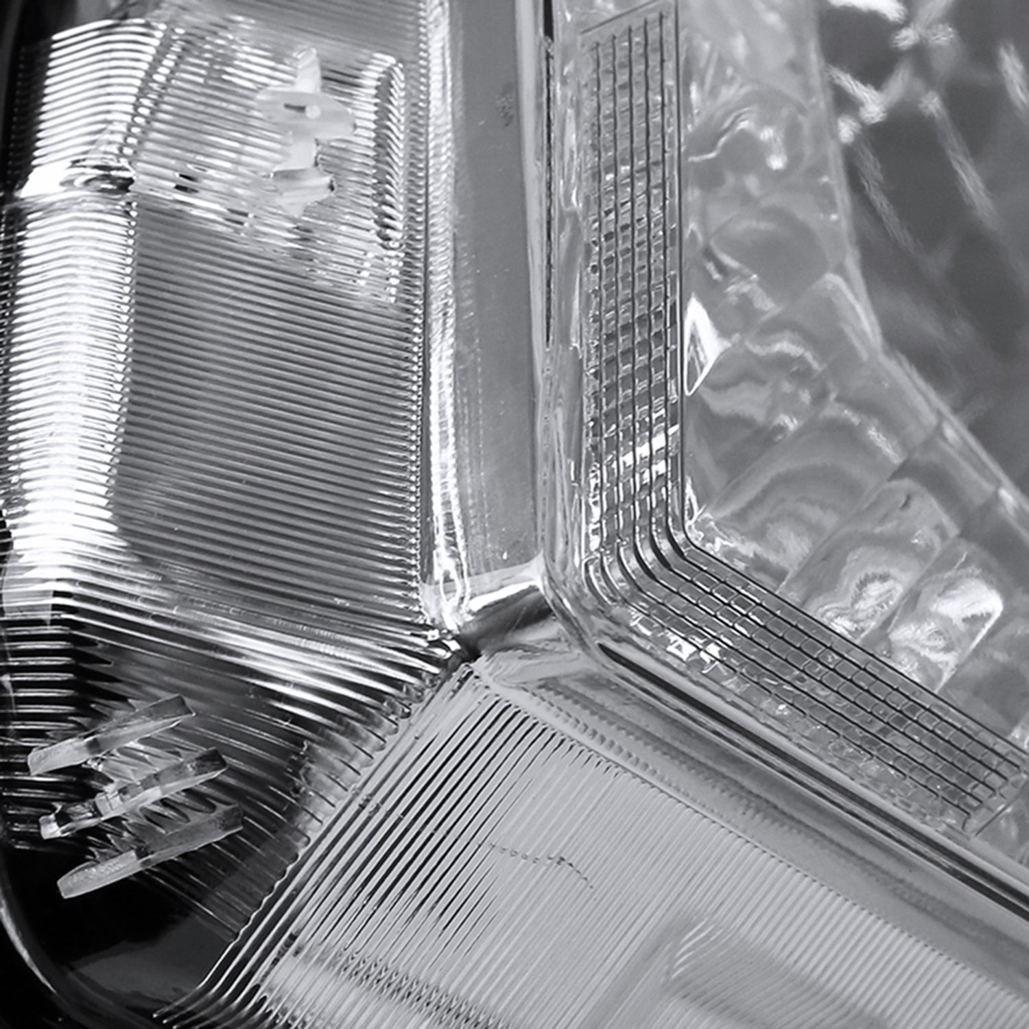 2016-2018 Honda HR-V Crystal Headlights w/ Amber Reflectors Chrome/Clear Lens